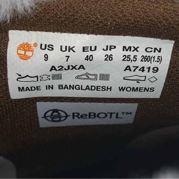 Timberland Courmayeur Valley Waterproof 6” w/Shearling Lining Boots-Size 9 New - Picture 13 of 13